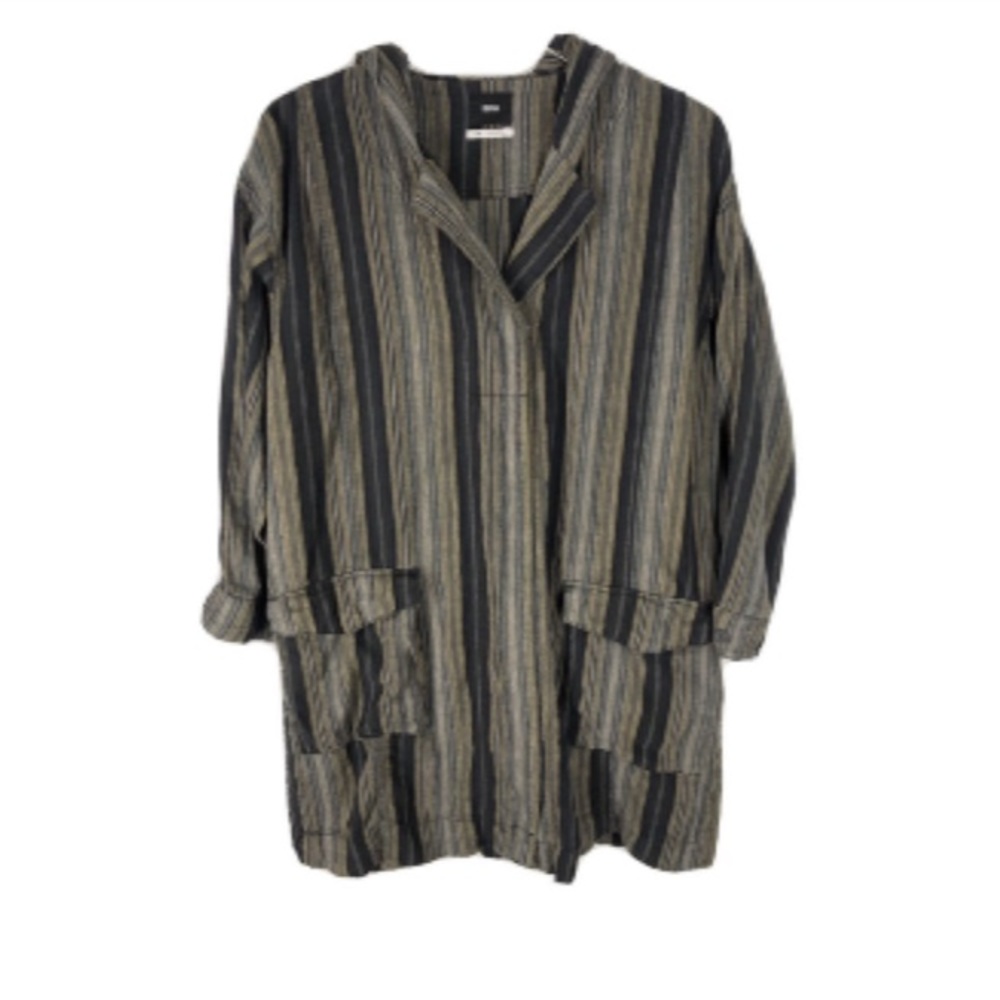 BDG Unisex striped duster jacket